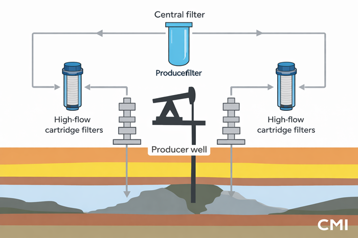 Injection Water Filtration for Oil and Gas Applications